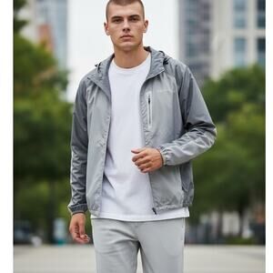 Marmot Windbreaker Rain Jacket Outdoor Lightweight Full Zip Mens Medium